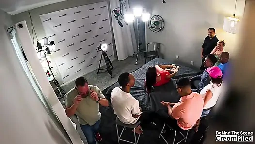 Kamera arkası grup seks partisi