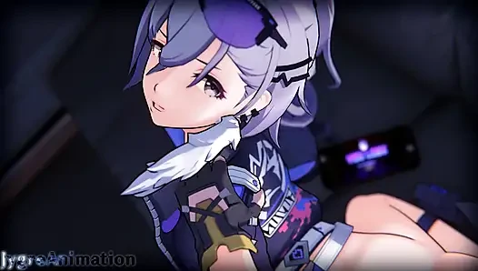 Silverwolf hsr: azgın gamer kız sürekli sakso çekiyor