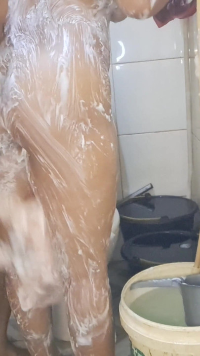 Wife is taking a shower and I'm taking a shower too. | Clip 2