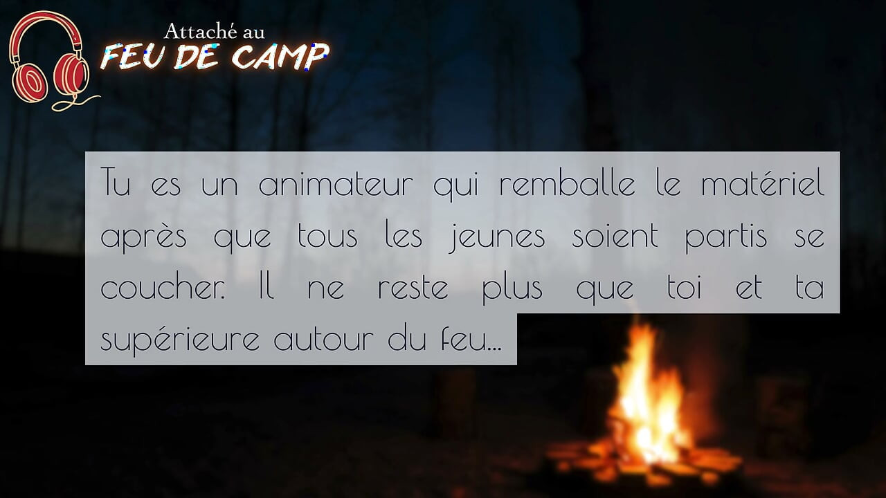 Attaché au feu de camp - French audio JOI ruined orgasm