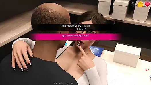 Korupsi kantor: sekretaris semok gail mendapatkan kenaikan jabatan dari bos kulit hitam kontol besarnya - coda bagian 3 di kantor - oleh porn game 4u