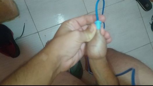 I inflated my dick with my friend's penis pump