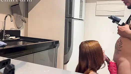 Neighbor Catches Me in the Kitchen, Eats Me and Makes Me Breastfeed