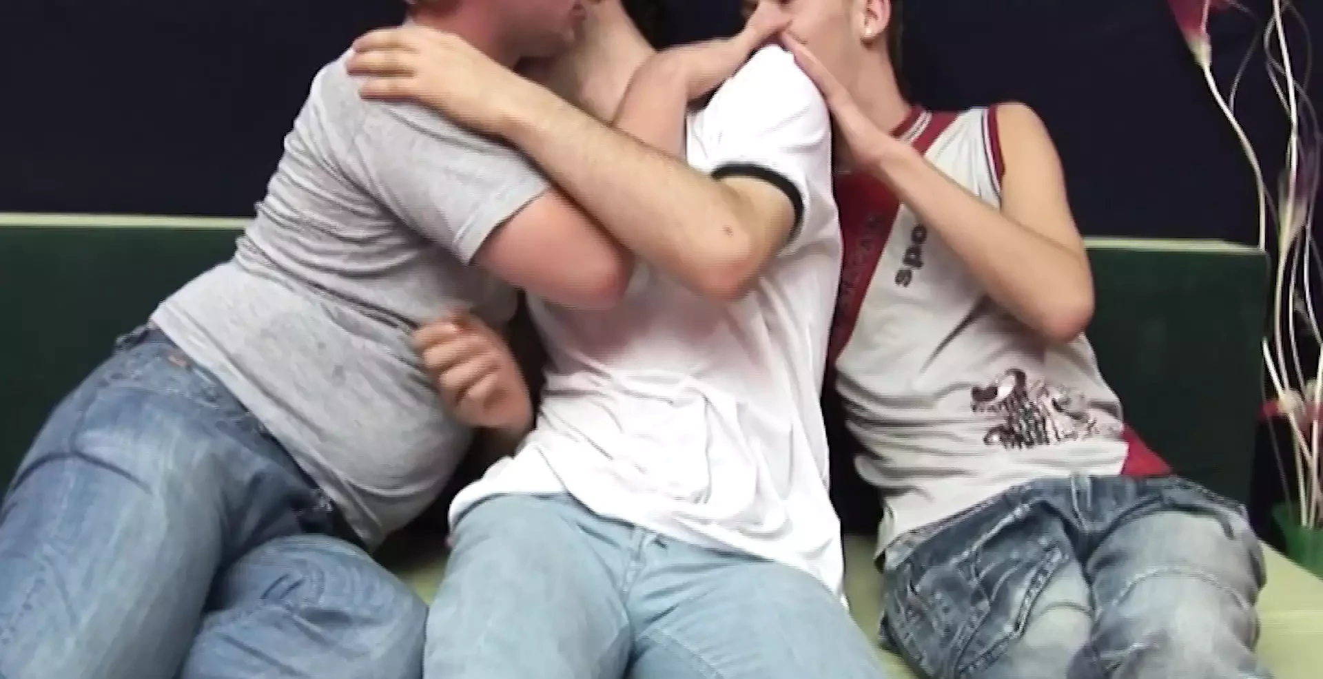 Dirty sex games are very popular and hot among three gay friends