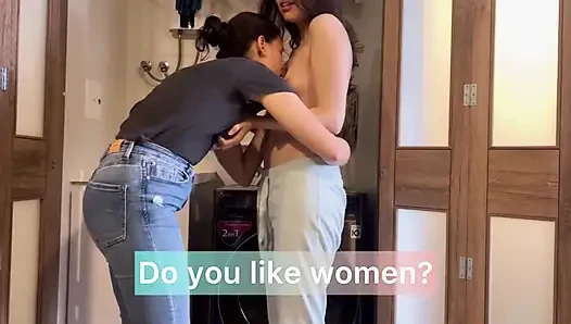 Two married women meet to finger each other in their dirty pussies