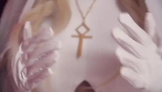 Biarawati lesbian seksi saling ngentot