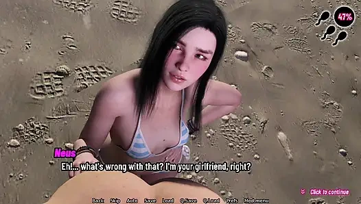 Big Dick Man Fucks Three Girls Pussy's in Beach