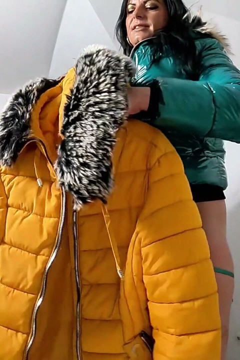 Shiny Downjacket Fetish Tease