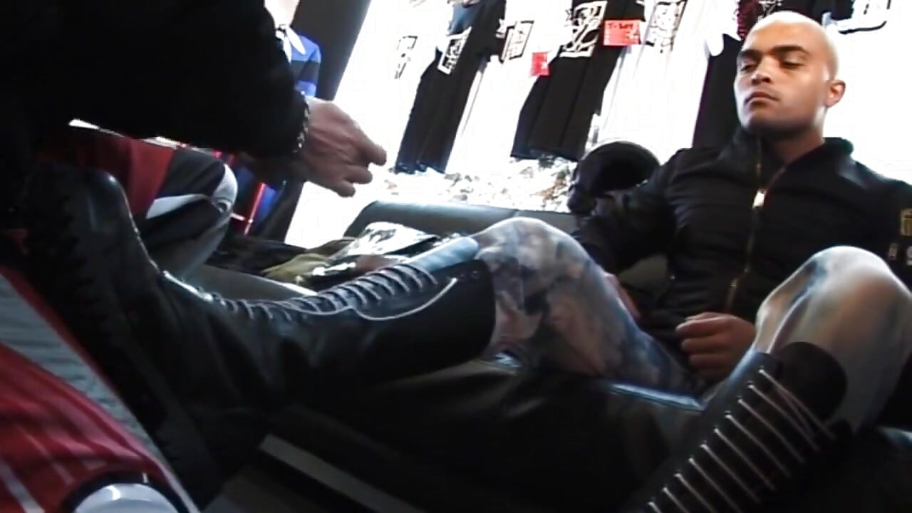 Hard fuck with bad boys fetish outfits