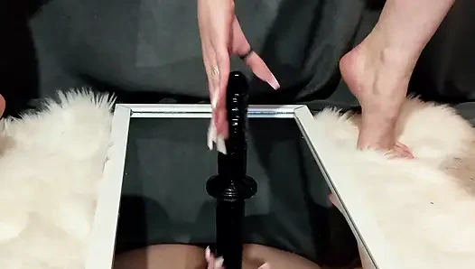 Floor Mirror Self-fuck - Insane Pussy Ass Reflection