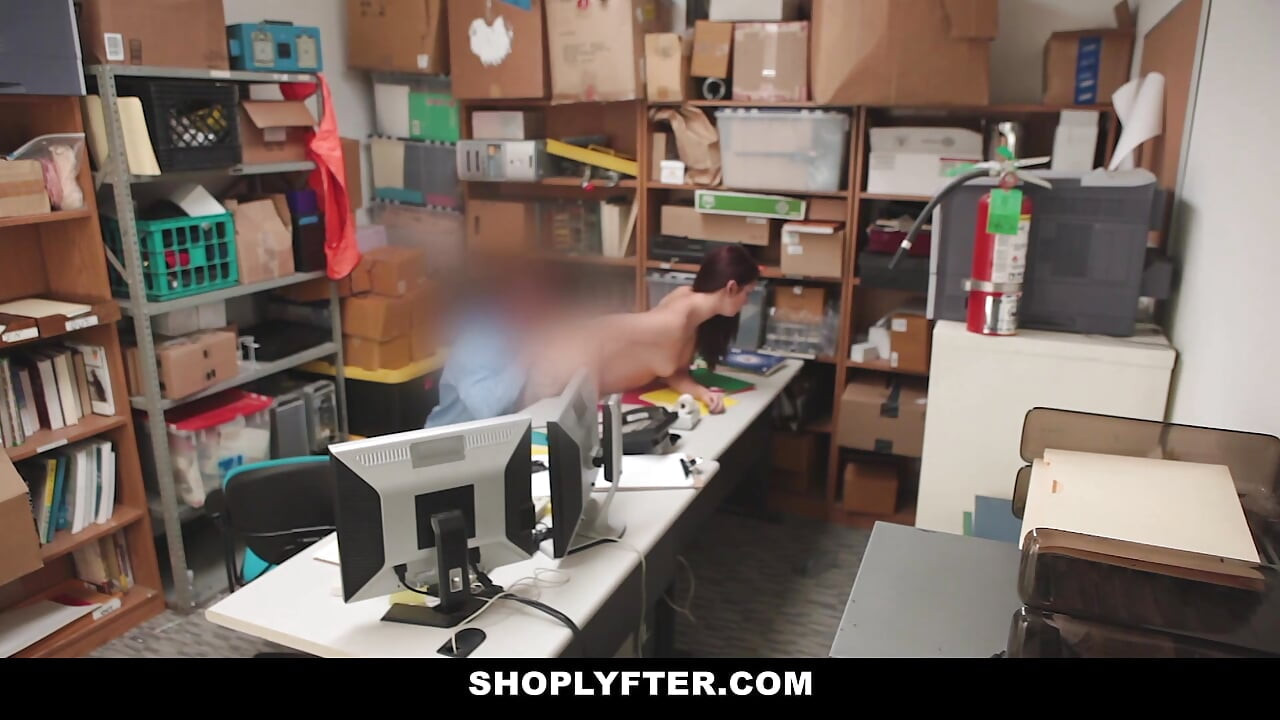 Tiny Teen Naiomi Mae Caught Shoplifting and Taken for Strip Search
