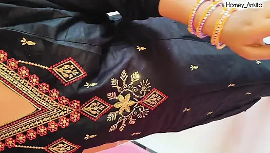 Desi stepsister caught talking with BF and get punished by stepbrother BBC hard Xxx, Hindi clear audio HD Desi girl fuck Story