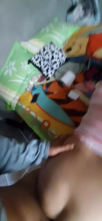 Emotional moment from "Fuck me hard but don&#39;t record my face! homemade with real neighbor"