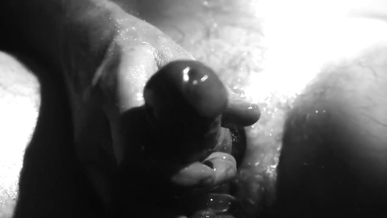 Close-up Oily Masturbation and Cum