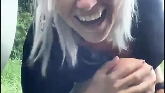 Blonde Pees in the Doggy Positinal