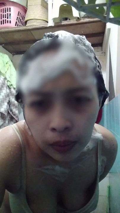 Beautiful and sexy chick in the shower | Clip 1