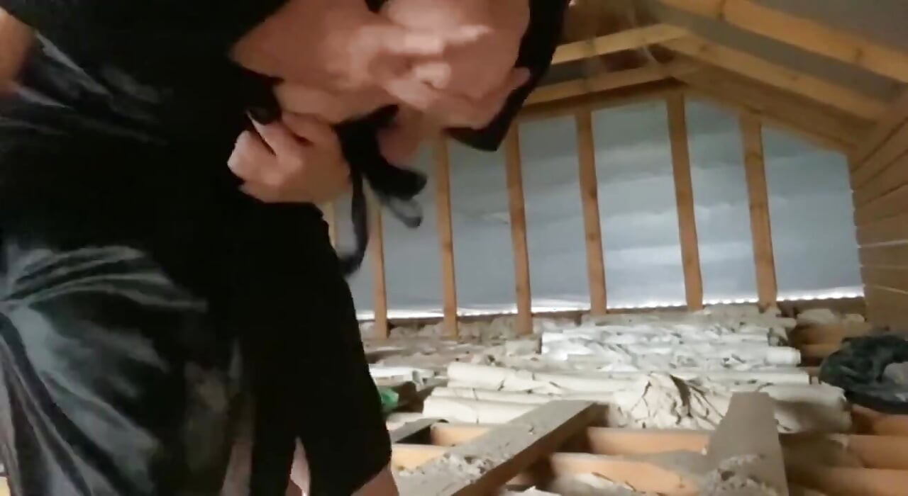My Mother-in-law's Friend Turned Out to Be a Whore, I Fucked Her in the Attic, and She Moaned From My Dick