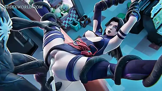 Yanlış anlama: psylocke x venom (3 boyutlu anime pornosu)
