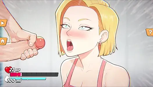 Android 18 Gears Deep - Android 18 Krillin'i Kuru Bırakıyor