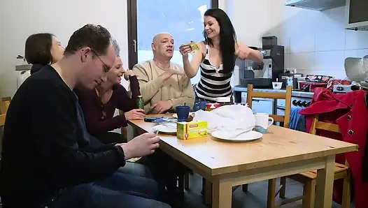 Naughty Christmas Party Wild Orgy Fuck Fest