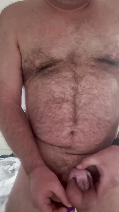 Denying his tiny clit to come