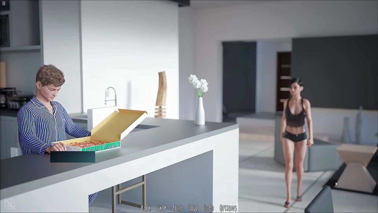 Stepsister Seduce Her Stepbro While Eating Pizza Near Pool Showing Her Boobs And Pussy