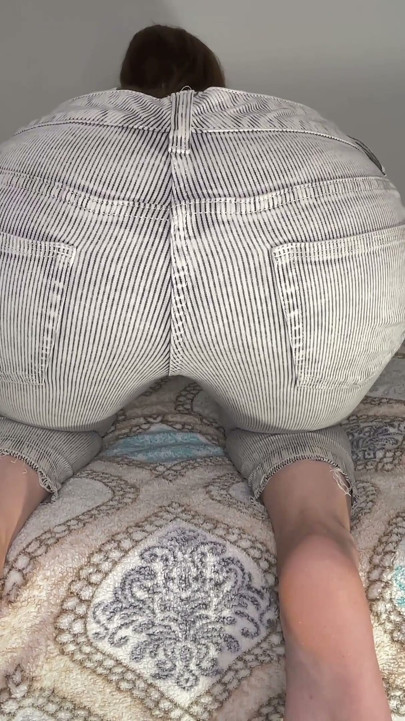 Grey Jeans, Loud Farts My Fat Ass Rips a Toxic Symphony