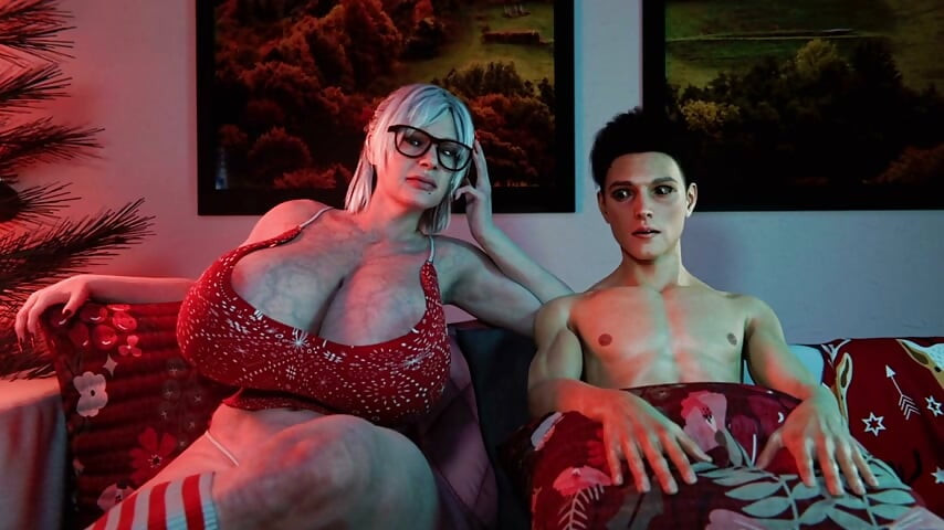 Moden Bestemor Forfører Jomfrugutt Med Sine Store Bryster Og Rumpe (3D Anime) 2026