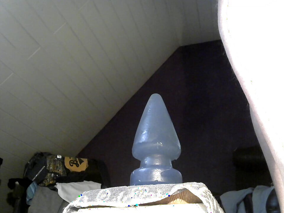 More stretching from the side - this time with pumped cock