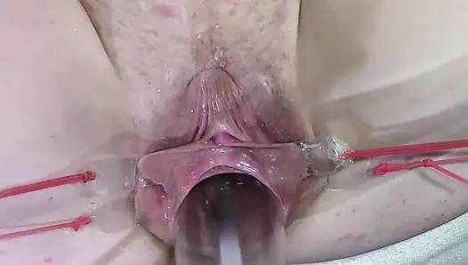 11 Uzağa Yayılmış Vajina Yakın Çekim, Lambayla 1000 Watt Seks