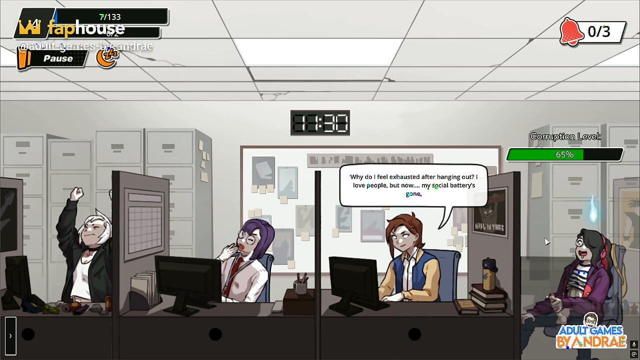 Femboy Ghost Gameplay Part 1 - Discreet Masturbation at Work