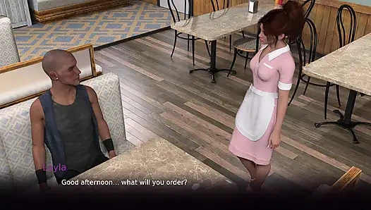 Mulut pelayan polos ini dientot sama pengendara motor mesum