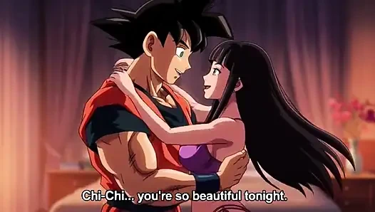 Goku verführt seine schwangere ehefrau, damit sie zum ersten mal anal gemacht hat