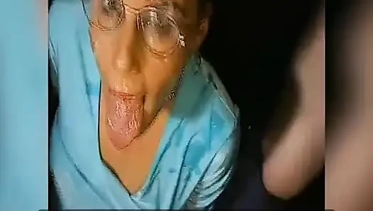 Glasses Drenched - Slut Takes Endless Facials and Cumshots