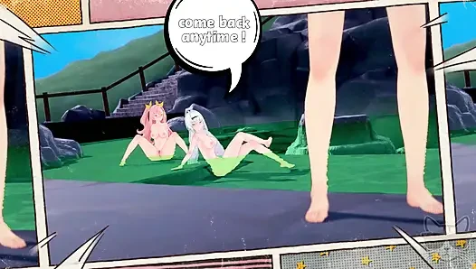 Aether lost in time 1 : Yixuan and Nicole (zenless zone zero) in hot spring !