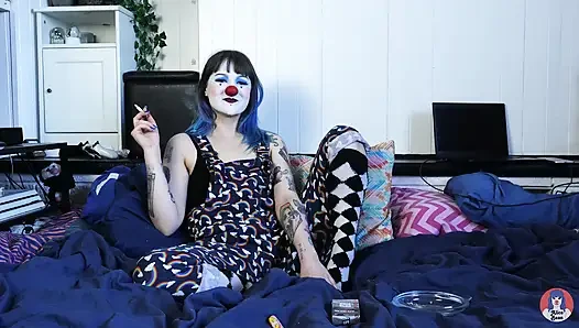 Hairy Clown Smokes