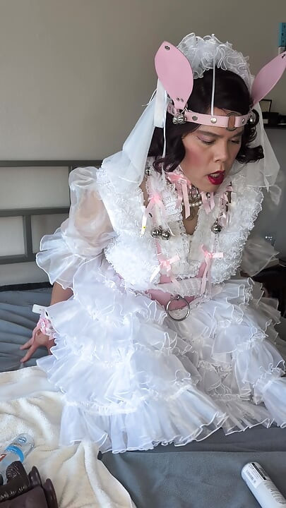 Sissy Bride Riding Her Doll