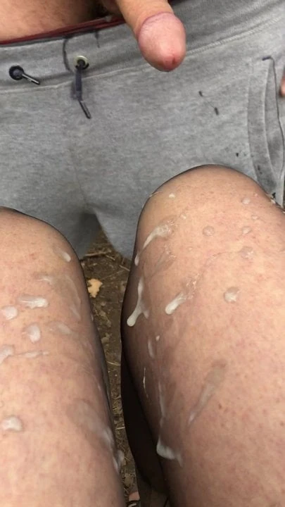 Cumshot over my Fully Fashioned Nylons