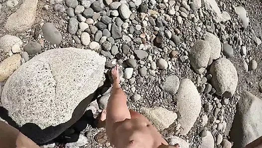 Öffentlicher Fkk-strand-vlog