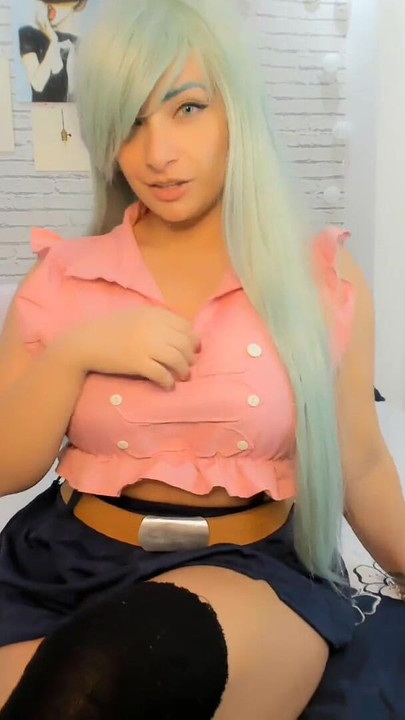 Spektakularan trenutak iz "Elizabeth Liones cosplay od sedam smrtnih grijeha, CRVENO SVJETLO, ZELENO SVJETLO, drkaj igru"
