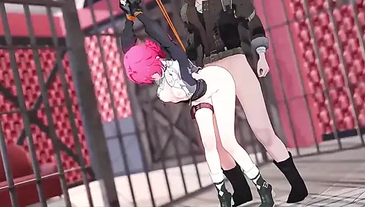 Sallanan dalgalar - Danjin kesinlikle sikiliyor - 3 boyutlu hentai animasyon