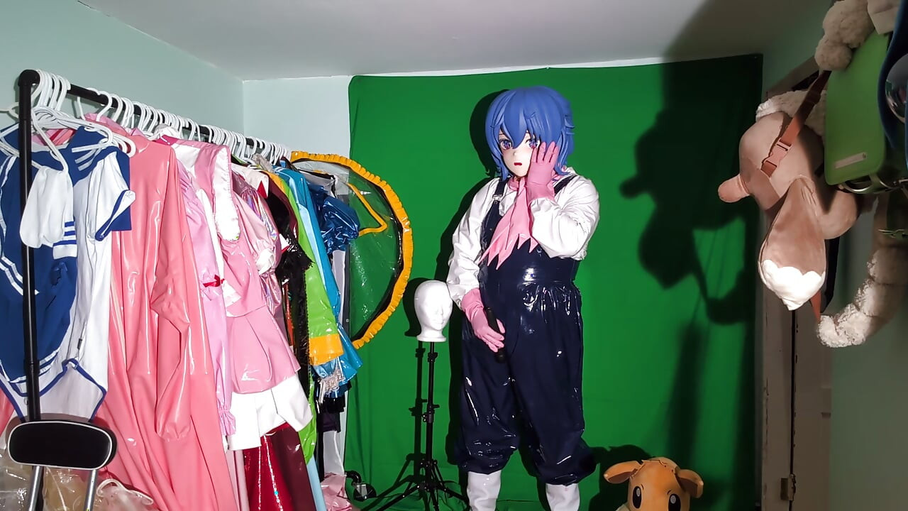 PVC Kigurumi Cosplayer Gardener Outfit Vibrator Play