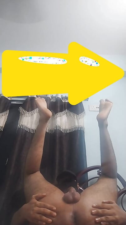 Indian smart young boy's dick not erected try to erection