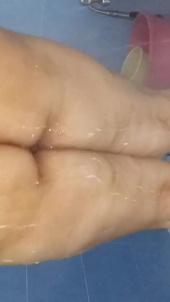Powerful moment from "GORGEOUS BBW DESI SEXY CHUBBY BHABHI NETU NUDE BATHING WITH HOT WATER SHOWER"