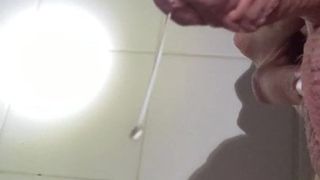 Pre-cum dripping from cock
