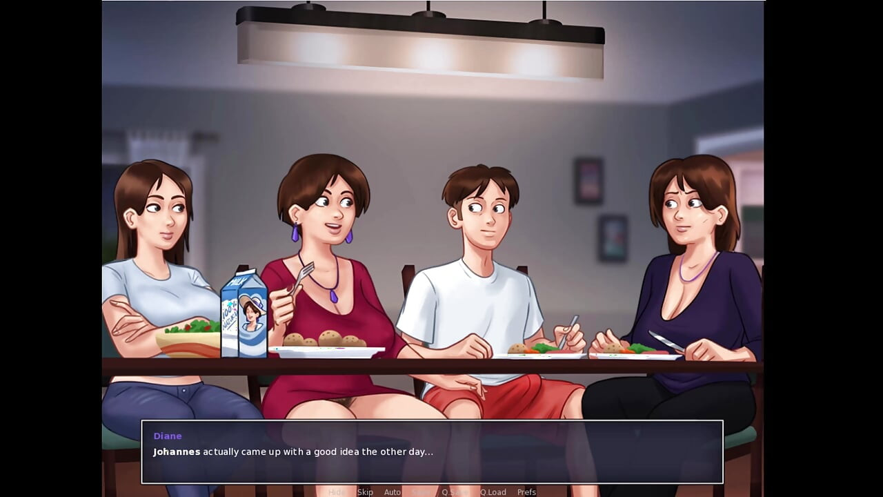 Summertime Saga - Jenny got pregnant - Diana gave me a handjob under the table - new science project is amazing FH