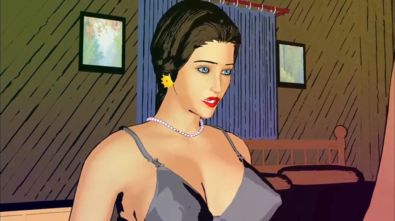 Enteado ajuda mãe sexy