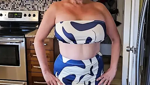 ONLYFAN LEAK Big TIT Mommy Licks her Lollipop home alone