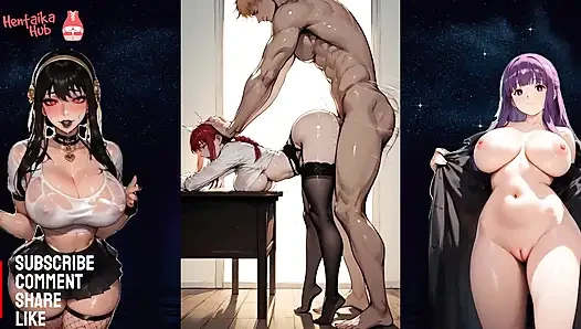 2d hentai compilation with dirty bitch Makima