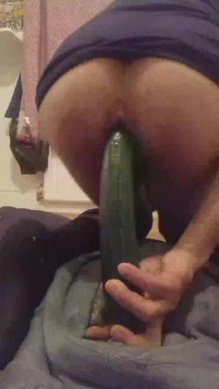 Whore crossdresser fuck whole big cucumber